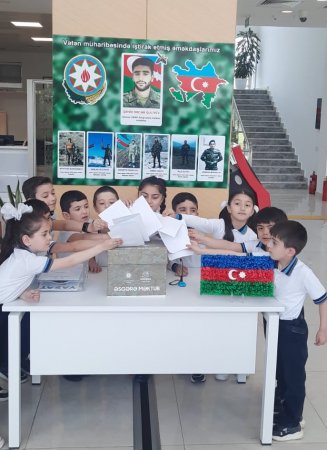 Şagirdlərimiz “Əsgərə məktub” layihəsində iştirak ediblər