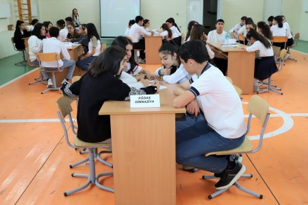 "Bir kərə yüksələn bayraq" adlı intellektual məktəb çempionatının zona mərhələsi təşkil olunub 