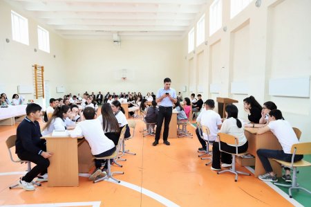 "Bir kərə yüksələn bayraq" adlı intellektual məktəb çempionatının zona mərhələsi təşkil olunub 