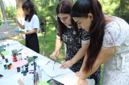 Ağdaş şəhər Heydər Parkında masterklass təşkil olunub