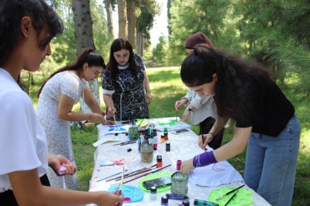 Ağdaş şəhər Heydər Parkında masterklass təşkil olunub