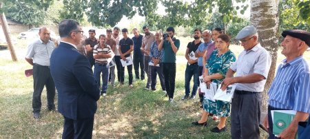 Novruz Aslan Xəlilli kəndində seçicilərlə görüşdü