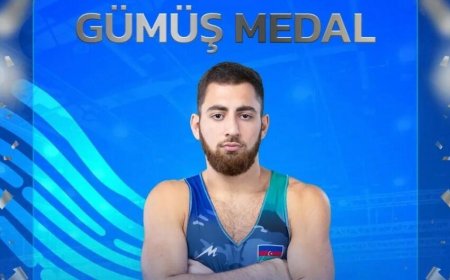 Güləşçimiz dünya çempionatında gümüş medal qazandı