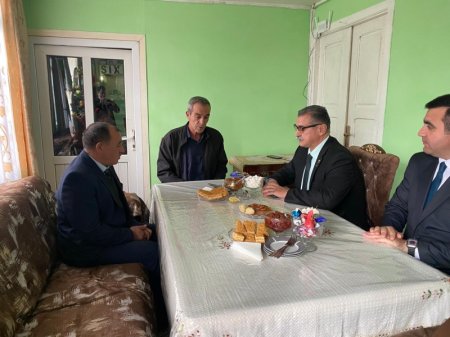 Novruzəli Aslanov İsmayıllıda şəhid ailələri ilə görüşüb və sakinləri qəbul edib -Fotolar