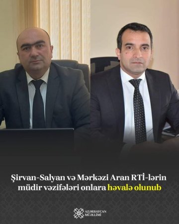Mərkəzi Aran Regional Təhsil İdarəsinin müdiri vəzifəsi idarənin müdir müavini Cavadov Cavad Alı oğluna həvalə olunub