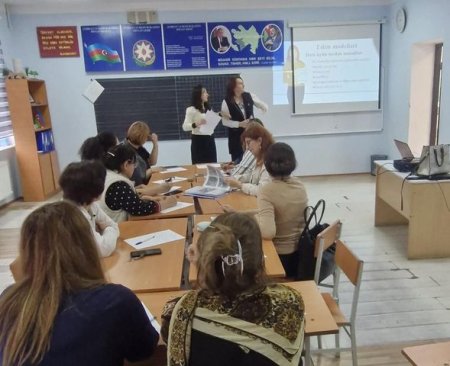 Qaxda “Müasir metodik xidmətin təşkili” layihəsi çərçivəsində metodiki görüşlər davam edir