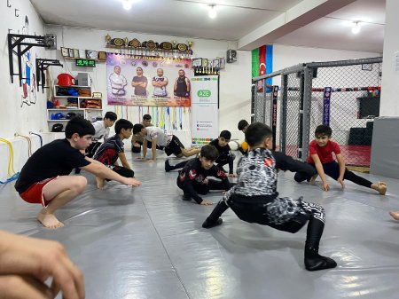 " Şamaxı" idman klubunda MMA idman növü üzrə məşqçi -müəllim Orxan Hacıyev tərəfindən ustad dərsi keçirildi