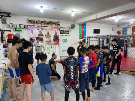 " Şamaxı" idman klubunda MMA idman növü üzrə məşqçi -müəllim Orxan Hacıyev tərəfindən ustad dərsi keçirildi