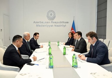 Mədəniyyət naziri Adil Kərimli TİKA-nın başqanı ilə görüşüb 