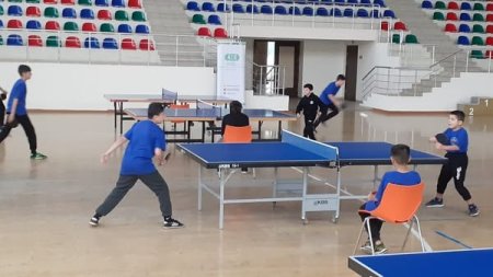 Ümummilli Lider Heydər Əliyevin xatirəsinə həsr olunmuş yeniyetmələr arasında stolüstü tennis üzrə rayon turniri keçirilib