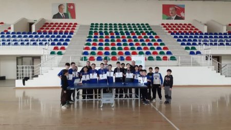 Ümummilli Lider Heydər Əliyevin xatirəsinə həsr olunmuş yeniyetmələr arasında stolüstü tennis üzrə rayon turniri keçirilib