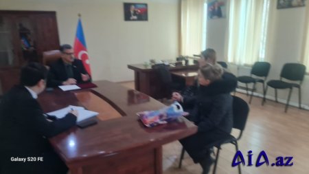 Novruzəli Aslanov İsmayıllı şəhərində vətəndaşları qəbul edib -Fotolar