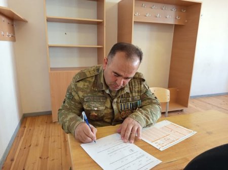 Gənclərin çağırışaqədərki hazırlığı rəhbəri vəzifəsinə işə qəbul üzrə müsabiqənin test imtahanı mərhələsi keçirilib