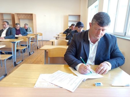 Gənclərin çağırışaqədərki hazırlığı rəhbəri vəzifəsinə işə qəbul üzrə müsabiqənin test imtahanı mərhələsi keçirilib