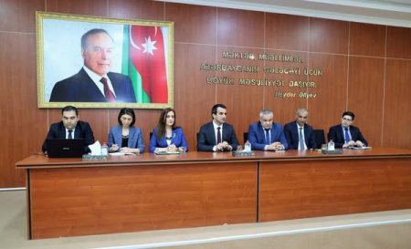 Ümumi təhsil müəssisələrinin rəhbərləri ilə geniş tərkibdə görüş keçirilib