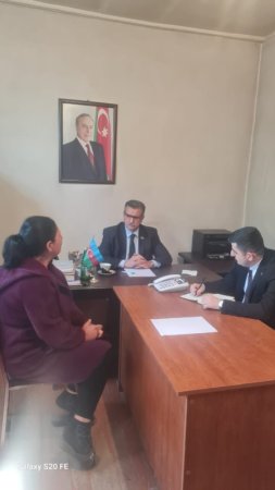 Novruzəli Aslanov İsmayıllının Soltankənd kəndində sakinlərlə görüşüb -Fotolar