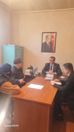 Novruzəli Aslanov İsmayıllının Soltankənd kəndində sakinlərlə görüşüb -Fotolar