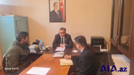 Novruzəli Aslanov İsmayıllının Soltankənd kəndində sakinlərlə görüşüb -Fotolar