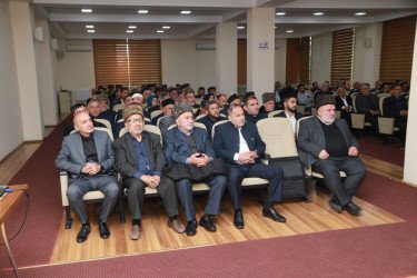 Saatlı rayonunda “Terrorçuluğun maliyyələşdirilməsinə qarşı mübarizənin əsasları və terrorun maliyyələşməsi ilə mübarizədə dini qurumların rolu” mövzusunda tədbir keçirilib