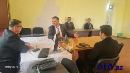 Novruzəli Aslanov İsmayıllının Mollaisaqlı kəndində vətəndaşları qəbul edib -Fotolar
