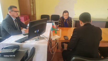 Novruzəli Aslanov İsmayıllının Mollaisaqlı kəndində vətəndaşları qəbul edib -Fotolar