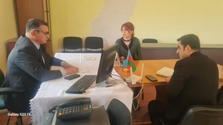 Novruzəli Aslanov İsmayıllının Mollaisaqlı kəndində vətəndaşları qəbul edib -Fotolar