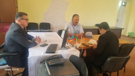 Novruzəli Aslanov İsmayıllının Mollaisaqlı kəndində vətəndaşları qəbul edib -Fotolar