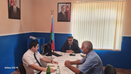 Milli Məclisin deputatı Novruzəli Aslanov İsmayıllıda yerli sakinləri qəbul edib  -Fotolar
