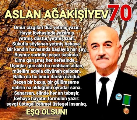 Aslan Ağakişiyev – Elm, İnsanlıq və Səmimiyyətlə Dolmuş 70 İl
