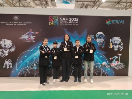 Saray qəsəbə 2 nömrəli tam orta ümumtəhsil məktəbi STEAM Festivalında yüksək nəticə göstərib