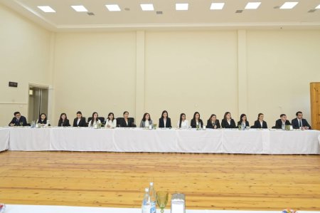 Nazir Mərkəzi Aran regionu üzrə gənc pedaqoji heyətlə görüşdü - FOTOLAR