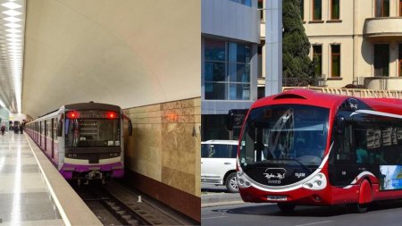 Sabahdan metro və avtobuslarda sıxlıq OLACAQ