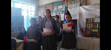 Goranboy rayonunun Qızılhacılı qəsəbə 1 saylı tam orta məktəbində 26 fevral – Xocalı faciəsinin 34-cü ildönümünə həsr olunmuş anım tədbiri keçirilmişdir