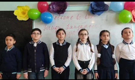 Goranboy şəhər 2 nömrəli tam orta ümumtəhsil məktəbində “Xarici dili gecəsi”  fənn tədbiri keçirilib
