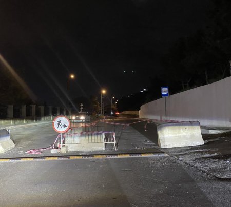 Bakıda bu yol BAĞLANDI - Sürüşmə təhlükəsi var