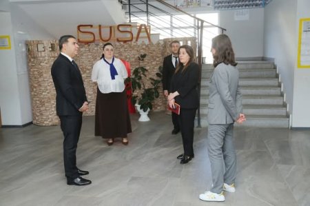 Gəncə-Daşkəsən Regional Təhsil İdarəsinin müdiri Elçin Kərimov Gəncə şəhər 7 nömrəli tam orta ümumtəhsil məktəbində olub
