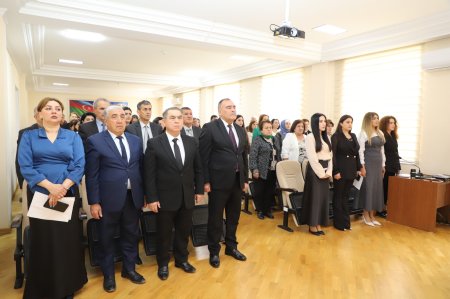 Bitki Mühafizə və Texniki Bitkilər ETİ-də Ulu Öndər Heydər Əliyevin 103-cü ildönümünə həsr olunmuş tədbir keçirilib