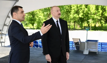 Prezident Zəngilanda yaşayış kompleksinin açılışını etdi