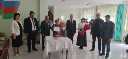 Heydərova Akifə Sabir qızının çalışmanın son yaş həddi 65 yubiley yaşının tamam olması münasibətilə tədbir keçirildi