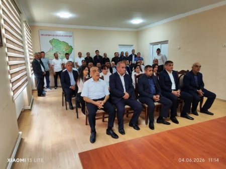 5 İyun – Su Təsərrüfatı və Meliorasiya İşçilərinin Peşə Bayramı münasibətilə İsmayıllı Su Meliorasiya Sistemlərinin İstismarı İdarəsində tədbir keçirilib