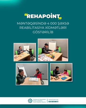 4 min şəxsə reabilitasiya xidmətləri göstərildi