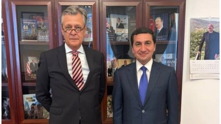 Hikmət Hacıyev və Almaniya səfiri ikitərəfli əməkdaşlığın perspektivlərini müzakirə etdi