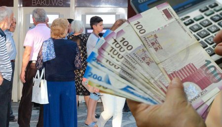 Azərbaycanda pensiya ödənişlərinə yönəldilən vəsait 10 faiz artıb